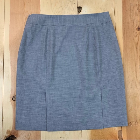 Banana Republic gray wool pencil skirt 10 P Petite - Picture 6 of 16